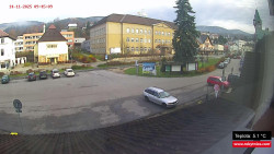 Střed obce Rokytnice nad Jizerou