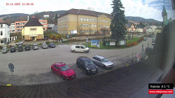 Střed obce Rokytnice nad Jizerou