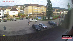 Střed obce Rokytnice nad Jizerou