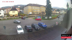 Střed obce Rokytnice nad Jizerou