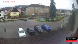 Střed obce Rokytnice nad Jizerou