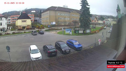 Střed obce Rokytnice nad Jizerou