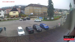 Střed obce Rokytnice nad Jizerou