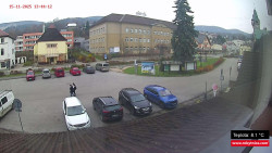 Střed obce Rokytnice nad Jizerou