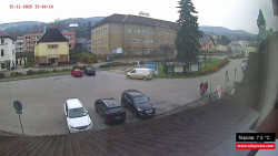 Střed obce Rokytnice nad Jizerou