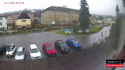 Střed obce Rokytnice nad Jizerou