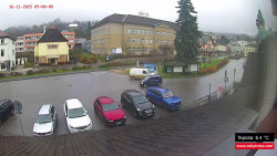 Střed obce Rokytnice nad Jizerou