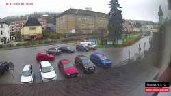 Střed obce Rokytnice nad Jizerou