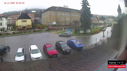 Střed obce Rokytnice nad Jizerou