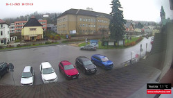 Střed obce Rokytnice nad Jizerou