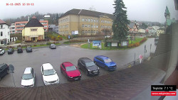 Střed obce Rokytnice nad Jizerou