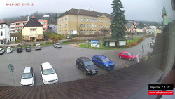 Střed obce Rokytnice nad Jizerou