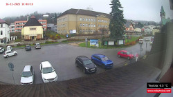 Střed obce Rokytnice nad Jizerou