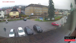 Střed obce Rokytnice nad Jizerou