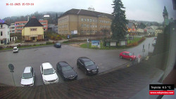 Střed obce Rokytnice nad Jizerou