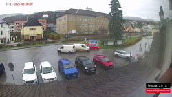 Střed obce Rokytnice nad Jizerou