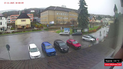 Střed obce Rokytnice nad Jizerou