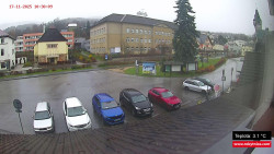 Střed obce Rokytnice nad Jizerou