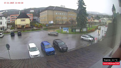 Střed obce Rokytnice nad Jizerou