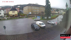 Střed obce Rokytnice nad Jizerou