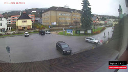 Střed obce Rokytnice nad Jizerou