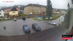 Střed obce Rokytnice nad Jizerou