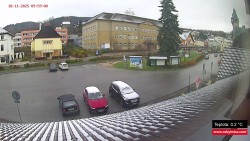 Střed obce Rokytnice nad Jizerou