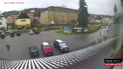 Střed obce Rokytnice nad Jizerou