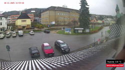 Střed obce Rokytnice nad Jizerou