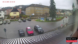 Střed obce Rokytnice nad Jizerou