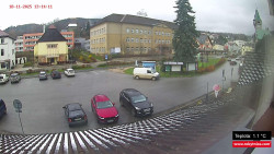 Střed obce Rokytnice nad Jizerou