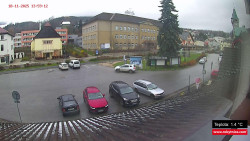 Střed obce Rokytnice nad Jizerou