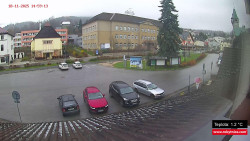 Střed obce Rokytnice nad Jizerou