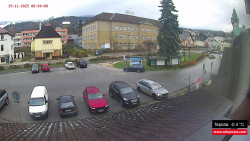 Střed obce Rokytnice nad Jizerou