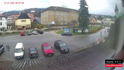 Střed obce Rokytnice nad Jizerou