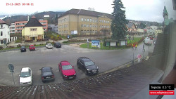 Střed obce Rokytnice nad Jizerou