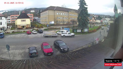 Střed obce Rokytnice nad Jizerou