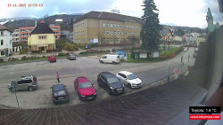 Střed obce Rokytnice nad Jizerou