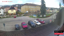 Střed obce Rokytnice nad Jizerou