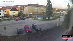 Střed obce Rokytnice nad Jizerou