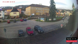 Střed obce Rokytnice nad Jizerou