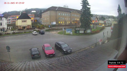 Střed obce Rokytnice nad Jizerou