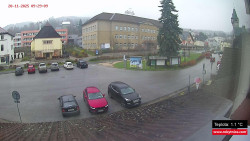 Střed obce Rokytnice nad Jizerou