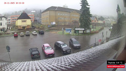 Střed obce Rokytnice nad Jizerou