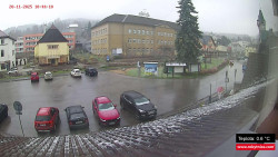 Střed obce Rokytnice nad Jizerou