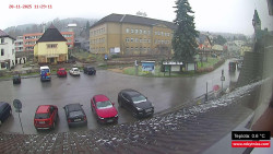 Střed obce Rokytnice nad Jizerou