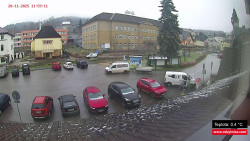 Střed obce Rokytnice nad Jizerou