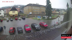 Střed obce Rokytnice nad Jizerou