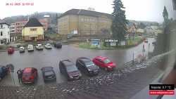 Střed obce Rokytnice nad Jizerou