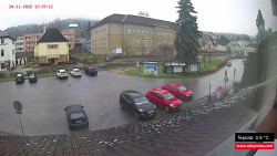 Střed obce Rokytnice nad Jizerou